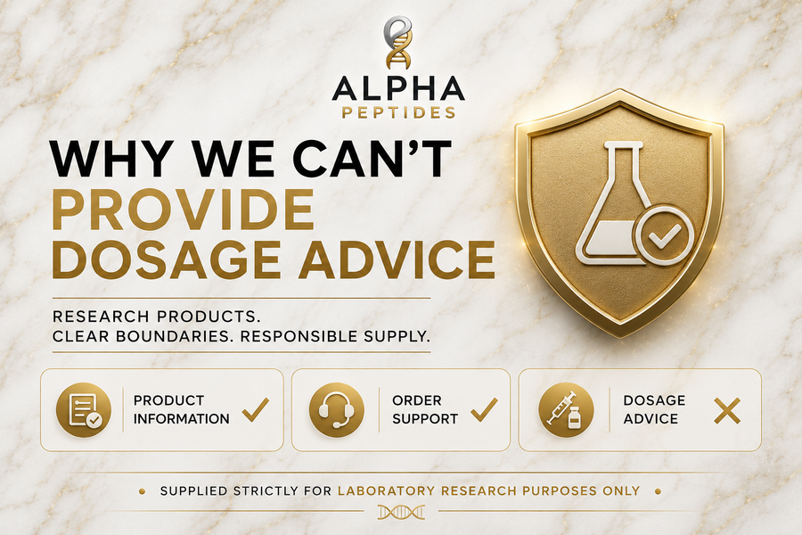 Why We Can’t Provide Dosage Advice (And Why No Reputable Supplier Should)