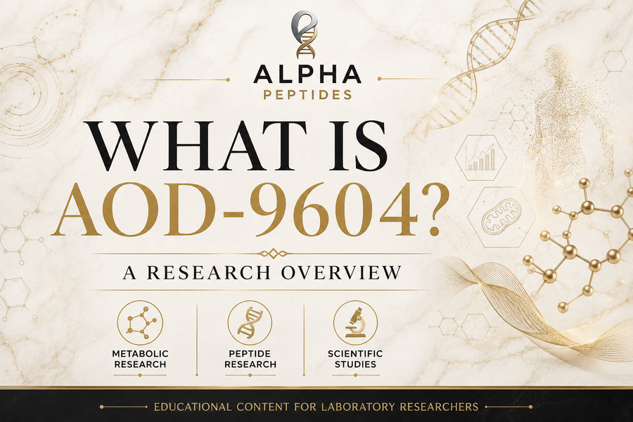 What Is AOD-9604 research overview article by Alpha Peptides covering metabolic research, peptide science and laboratory studies.