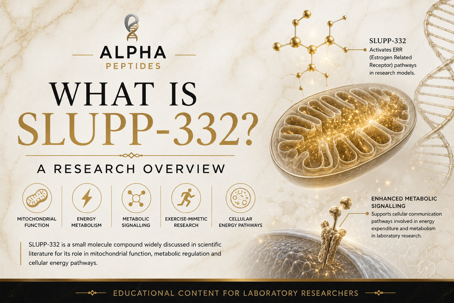 What Is SLUPP-332 research overview educational article by Alpha Peptides covering mitochondrial function, metabolic signalling and laboratory research.