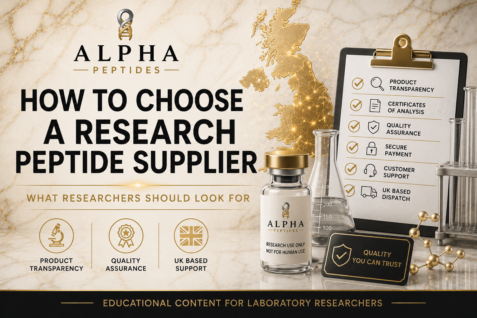 How To Choose A Research Peptide Supplier In The UK