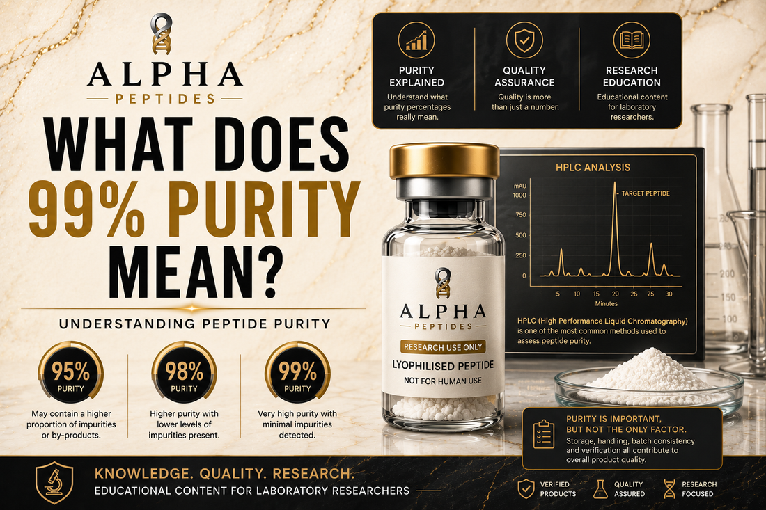 Peptide Purity Explained: What Does 99% Purity Actually Mean?