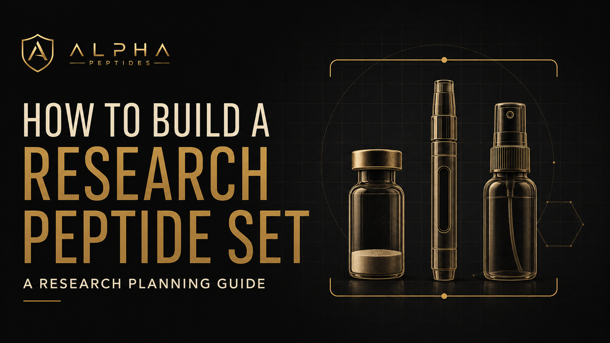 How to build a research peptide set: a research planning guide