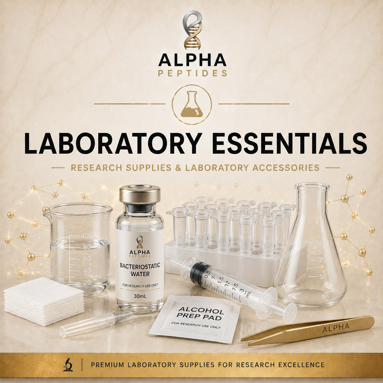 Laboratory Essentials collection featuring research supplies, laboratory accessories and supporting research products