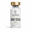 HGH 191AA by Alpha Peptides featuring a premium research peptide vial designed for growth hormone research, endocrine studies and laboratory investigations.