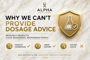 Why We Can’t Provide Dosage Advice (And Why No Reputable Supplier Should)
