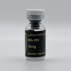 Alpha Peptides® ARA-290 10mg research vial, front view