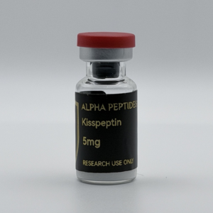 Alpha Peptides® Kisspeptin 5mg research vial, front view