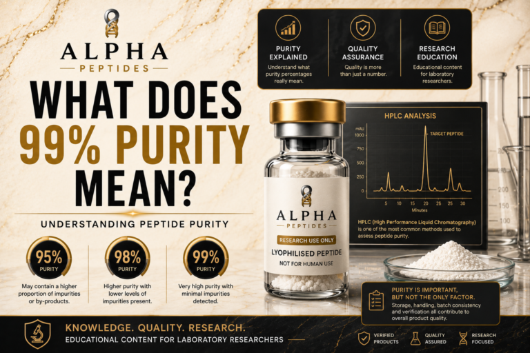 Peptide Purity Explained: What Does 99% Purity Actually Mean?