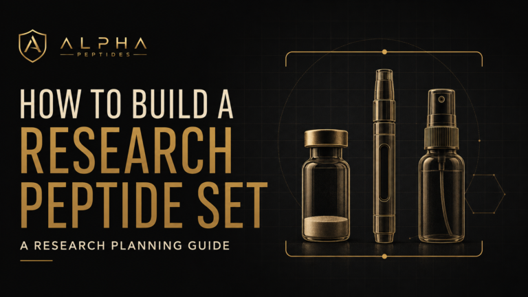 How to Build a Research Peptide Set: A Research Planning Guide