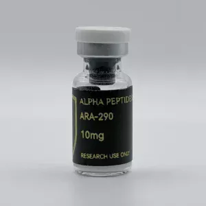 Alpha Peptides® ARA-290 10mg research vial, front view
