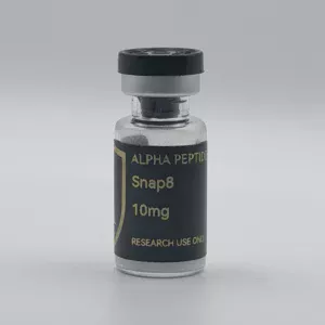 Alpha Peptides® SNAP-8 10mg research vial, front view