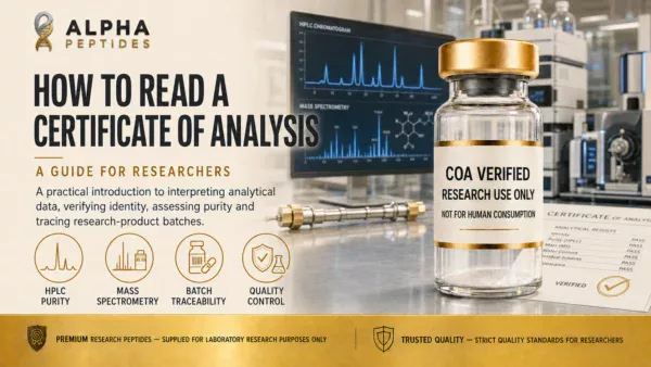 How to Read a Certificate of Analysis (COA): A Guide for Researchers